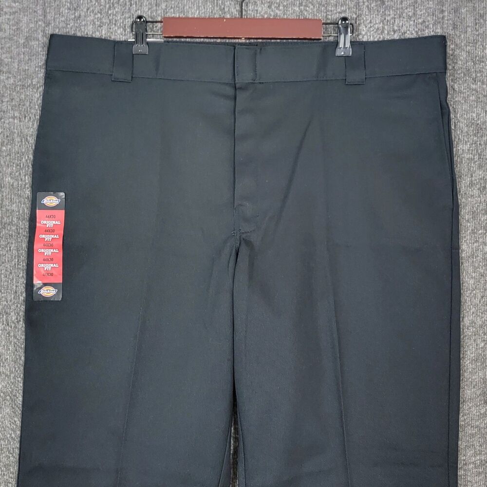 Dickies 874 Flex Original Fit Pants Mens 44x30 Black Work Uniform Bottoms NWT - Picture 2 of 13